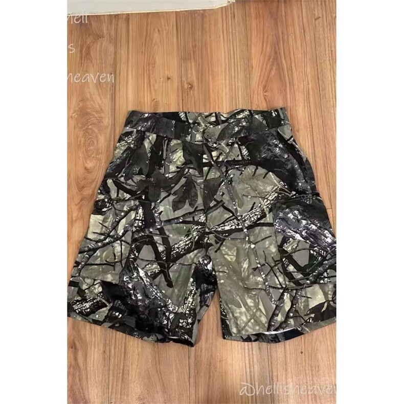 廓形立体口袋美式过膝树枝印花五分裤休闲短裤DA82,男装牛仔裤,星座1116A（原606A-3）