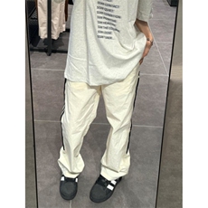 【有货】条纹速干运动裤子男女夏季薄款户外三条杠裤子1217LL-P48，女装休闲裤，星座1007（原301D）