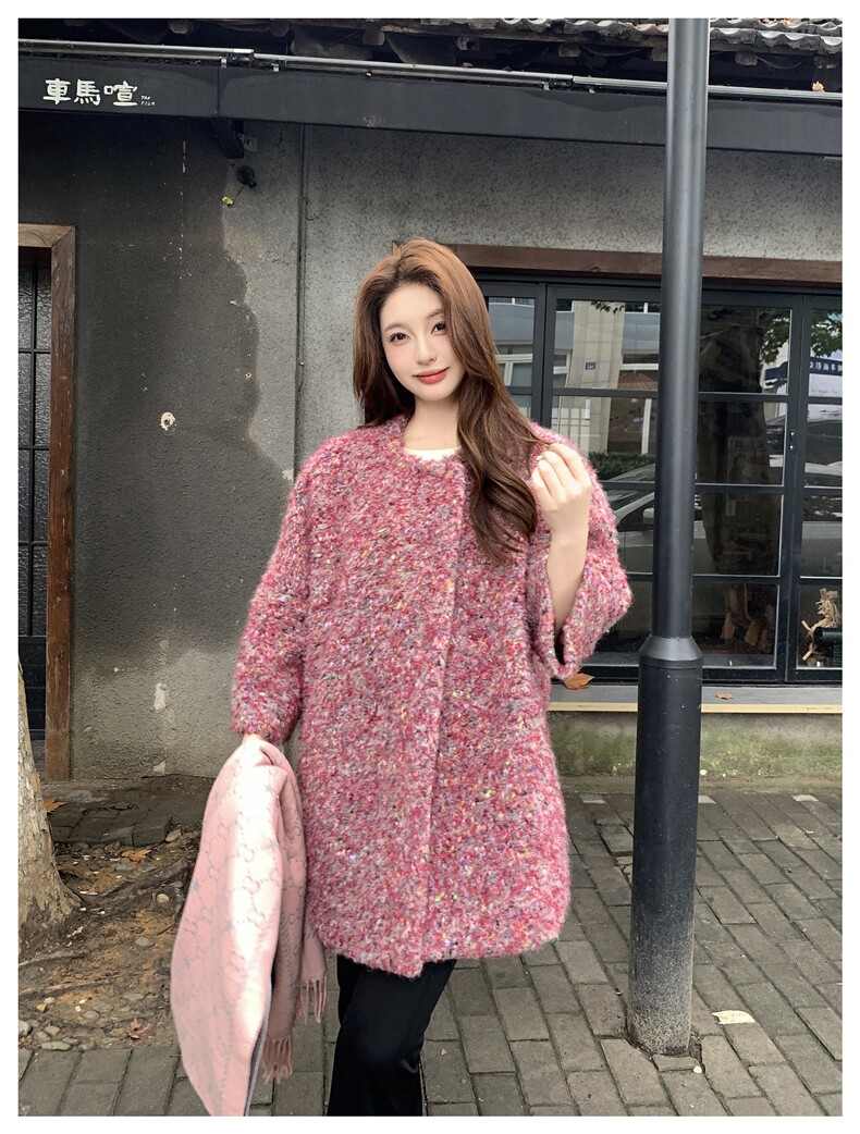 2C291彩色90绒羊毛呢羽绒服外套YRF86-P295-K499,女装羽绒服,2C291