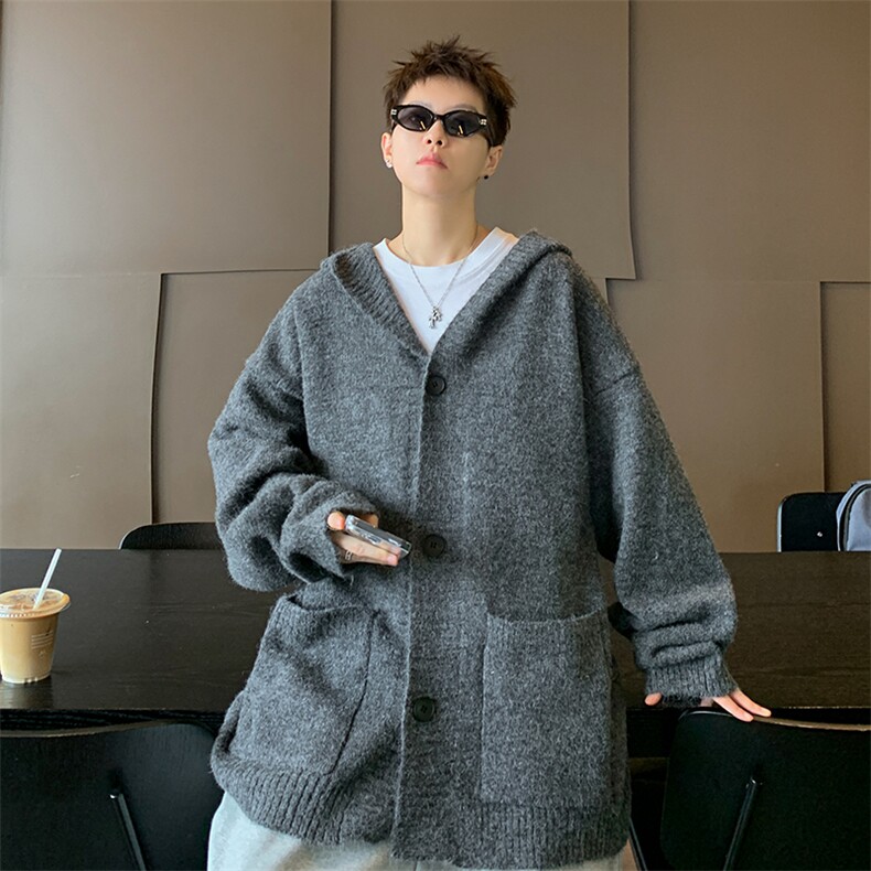 美式美式复古撞色条纹毛衣外套男潮高级感针织衫vintage,男装针织衫/毛衣,星座716-2