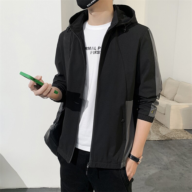 店主风可二开连帽夹克潮流休闲夹克防风外套JH-JK9931-P30,男装夹克,星座717
