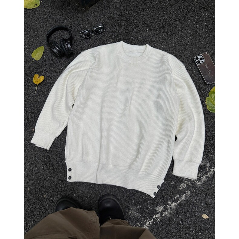 圆领男士纽扣i针织毛衣男A367M2409P60控88,男装针织衫/毛衣,电商A367