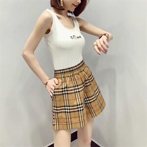 新款洋气百搭格子短裤,其它,L·H·X