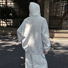 抖音得物二开26春装美式高街宽松结构螺纹拼接连帽卫衣外套X087，女装短外套，电商A486