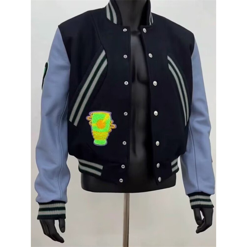 1506/QW0880/P62美式高街短款飞行夹克外套男女情侣款春季棒球服,男装夹克,星座1506