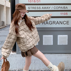 2025冬季新款两面穿时尚休闲棉衣203-9535-P175-K258，女装棉衣/棉服，浪娴服饰