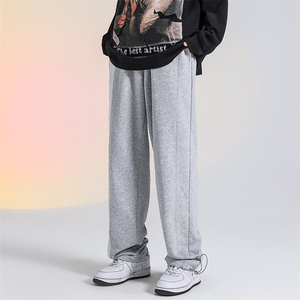 高街品质高街设计潮牌裤男垂坠感宽松阔腿男裤DK7861-P60-控78