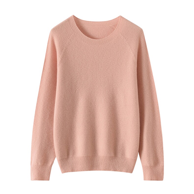 2025年秋季时尚百搭通勤简约休闲圆领套衫，女装羊绒衫，玖雪绒羊绒