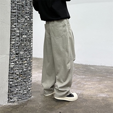 2025新款休闲男裤宽松直筒时尚潮流卫裤百搭裤子529P80，男装休闲裤，电商B332-1