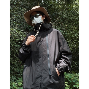 港风美式vibe潮流宽松连帽冲锋衣夹克男潮 XZ213-JK6601-P65控88图片