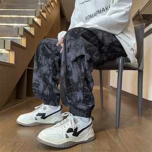 量大优 供视频 扎染灯芯绒束脚休闲裤男 CP83-特P35图片
