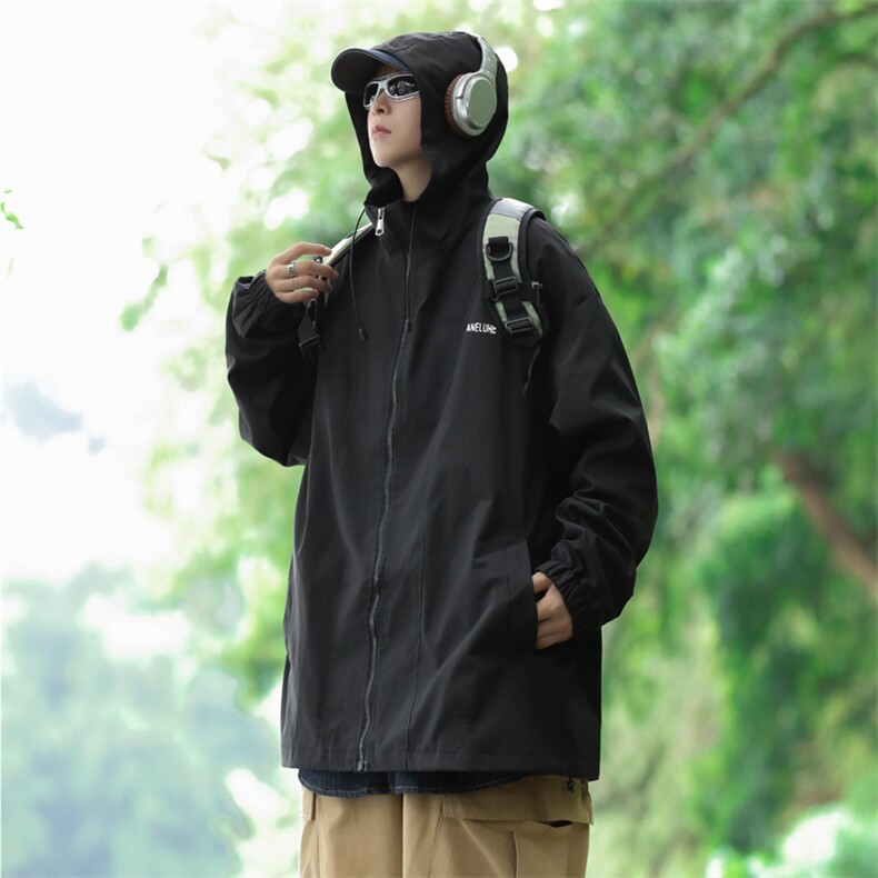 Wt43-P56山系户外防水连帽冲锋衣,男装夹克,星座1501-1
