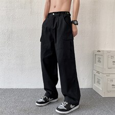 工装裤夏季薄款束脚裤子2023年新款韩版宽松休闲长裤K3394-P42，男装休闲裤，星座512-2