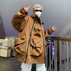 潮牌户外机能情侣冲锋衣夹克设计感运动外套W7725-P78，男装夹克，星座512-3