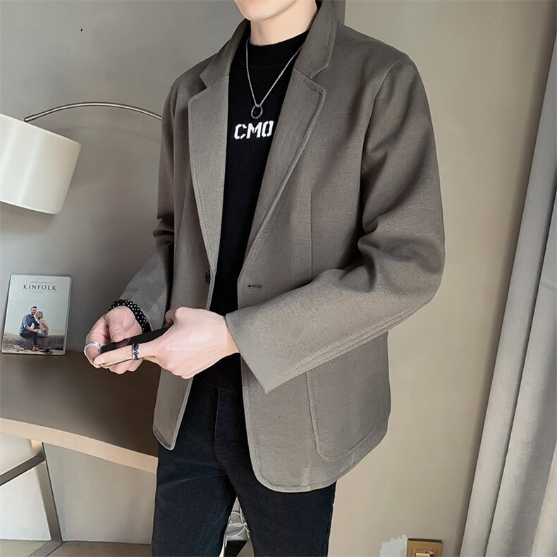 店主风~2025秋冬休闲呢子西装外套F850/P125,男装西服套装,电商B331