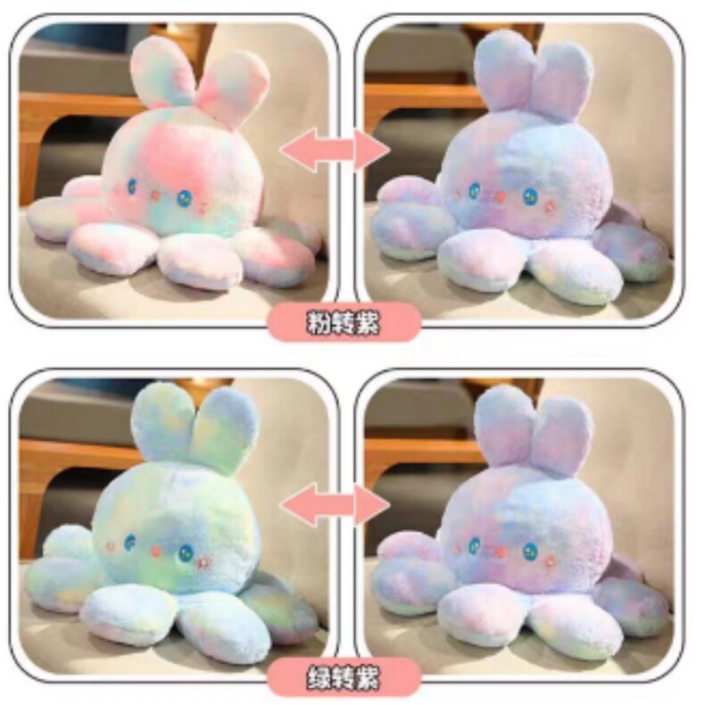 扎染章鱼兔，亿丰毛绒玩具厂
