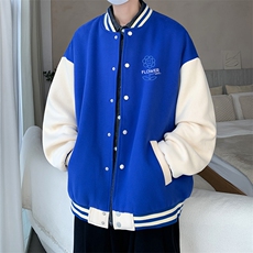 摇粒绒棒球服男大码开衫卫衣男夹克BF86274-P65，男装夹克，电商A040