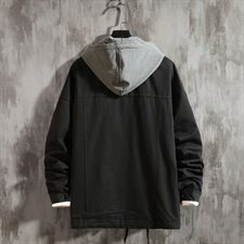 2021春秋季新款日系男脱卸连帽宽松夹克工装外套大码J8602-P85，男装夹克，电商A001