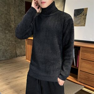 2020冬季新款毛衣高领男士修身针织衫DS511T图片