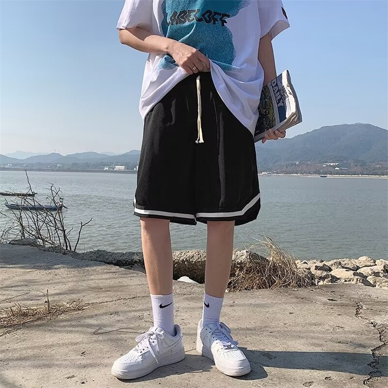 2024新款夏男青少年时尚休闲运动宽松短裤GK02P18,男装牛仔裤,星座1116-2