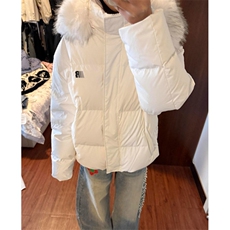 毛领开衫连帽棉服外套女冬季新款加厚保暖宽松棉袄棉衣M2568，男装棉衣，星座1116A（原606A-3）