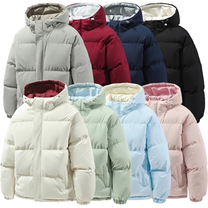 冬季clean撞色棉服中性加厚连帽短款棉衣 HZ8811-特P68不议价图片