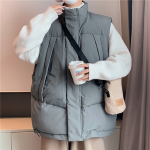 马甲棉衣秋冬季坎肩立领外机能保暖宽松休闲棉衣外套 M8052图片