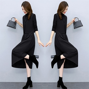 时尚三件套装2025秋冬女减龄显瘦百褶裙装马甲打底衫韩版马甲气质图片