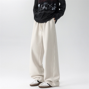 8XL-M 新款美式秋季运动大码卫裤男士休闲宽松阔腿长裤子K9157P58图片