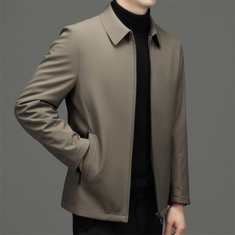 DZ2235钱塘2020-3冬季厚款新款简约百搭中年男士羽绒服P152,男装羽绒服,钱塘207-3