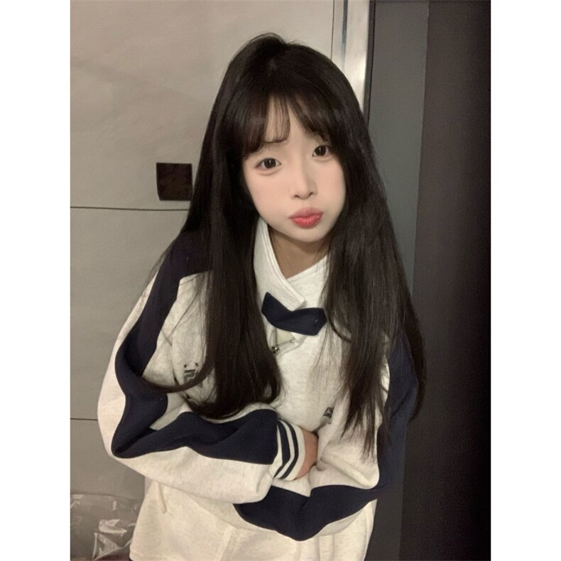 5335-P55原版做工（纯棉华棉复合）休闲宽松卫衣外套薄款,女装卫衣/绒衫,星座617A-2