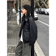 网图现货春季皮衣飞行员外套1209-1-JK19-P90主推可谈，男装夹克，星座1209-1