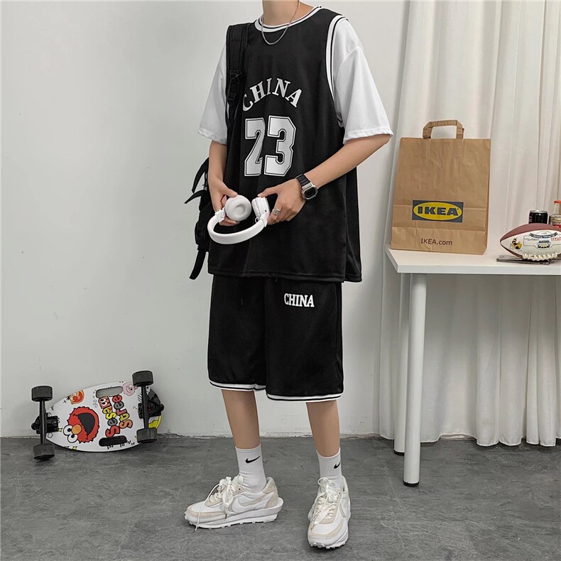 男潮流休闲套装篮球服运动套装F07P35，男装休闲套装，星座1116-2