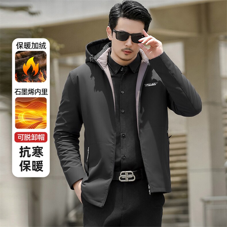 2025冬季新款立领棉衣时尚百搭加厚面包服青年靓仔棉服爸爸款外套,男装棉衣,星座505-2（原电商A260-1)