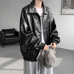 春款皮衣夹克男士2026新款美式潮牌痞帅机车高级感外套J020-P62图片