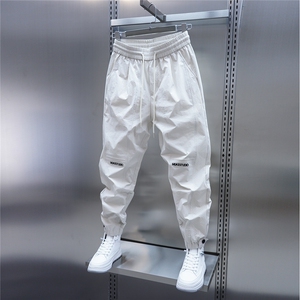 1506-1/KH8071/P41春秋季纯色修身百搭小脚裤潮牌新款休闲裤男图片