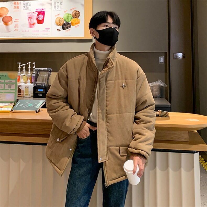 DD2213-TP120控价168冬季新款港风星星外套学生休闲运动棉衣男,男装棉衣,电商A102-1