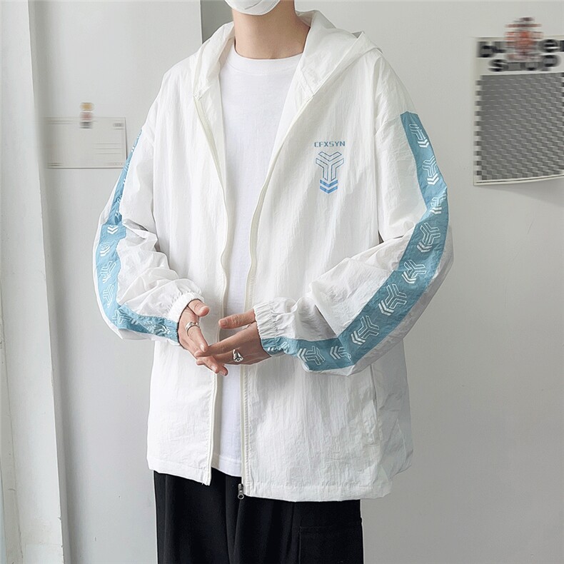 防晒衣男韩版潮流字母印花痞子帅气2026夏季新款ins外套W4771-P39,男装防晒衣,星座412