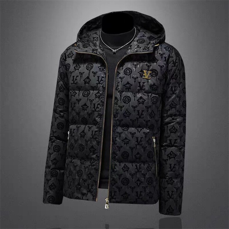 (网图)潮流提花徽章连帽高端轻奢高端棉服棉袄313B-JK5630-P115,男装棉衣,星座313B