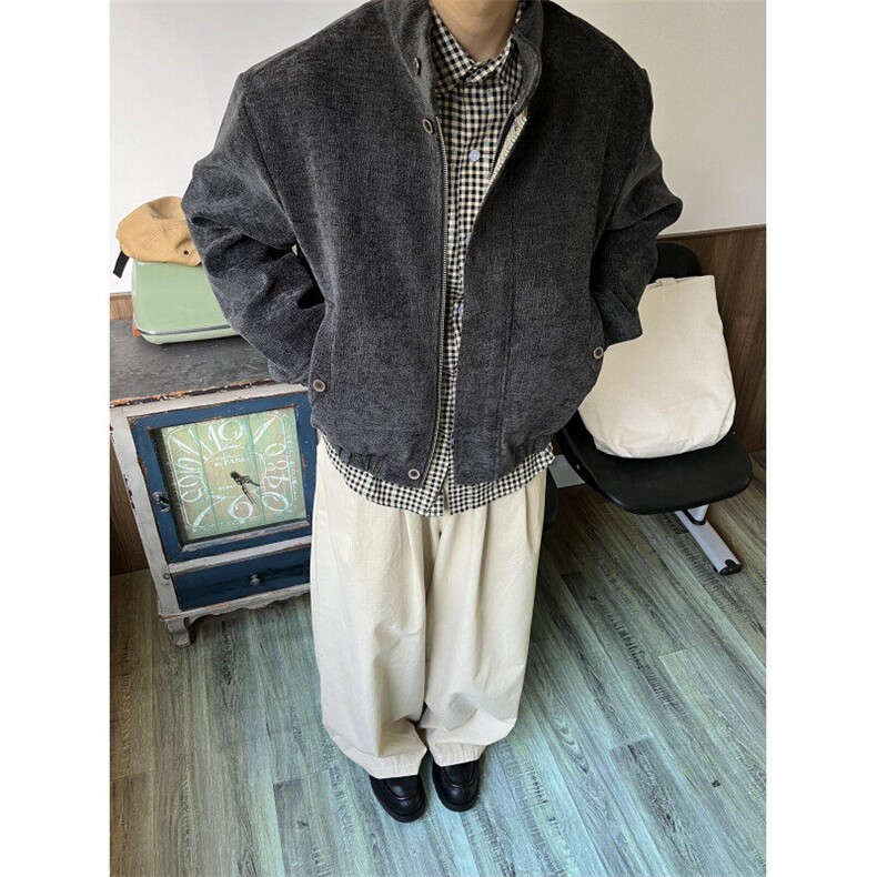 【有货】CLBJK956CC-特P85树纹肌理千鸟格内里哈灵顿夹克外套,男装夹克,星座1007（原301D）