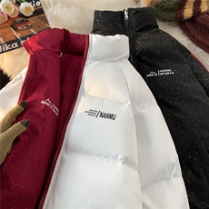XZ230-1MY50冬款平铺模板绗线满天星休闲立领面包服P128控158现货，鞋类箱包手腕包，星座230-1
