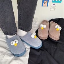 秋冬韩版卡通情侣棉拖鞋保暖防滑居家室内厚底休闲潮拖男TX41-P16，男鞋拖鞋，星座1501