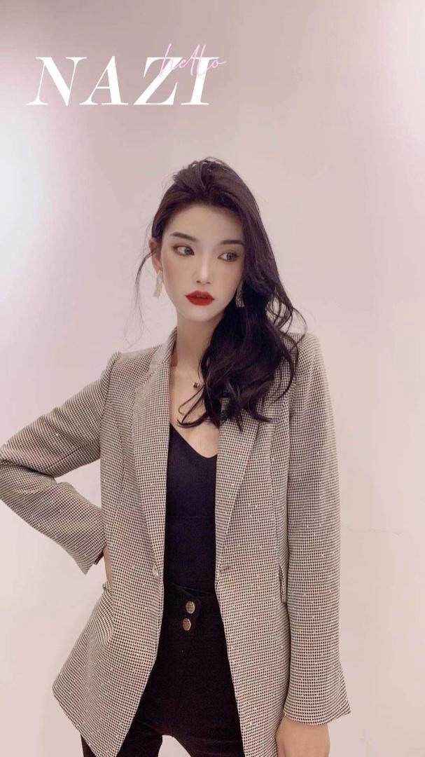 定制面料高温烫钻，女装，NAZI