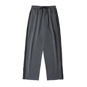 基地-K404-P45春季休闲裤男士西裤大码阔腿裤垂感直筒裤子宽松潮图片