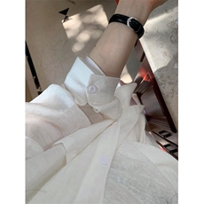 防晒衬衫女2025春夏新款亚麻气质衬衣法式上衣棉麻外套C119，男装防晒衣，星座1116A（原606A-3）