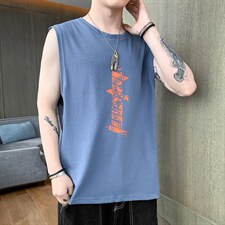 新款夏季店主风坎肩无袖背心TC1111-P25，男装T恤，星座717