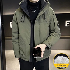 连帽重工机能潮流羽绒服525-P195，男装羽绒服，星座703-1