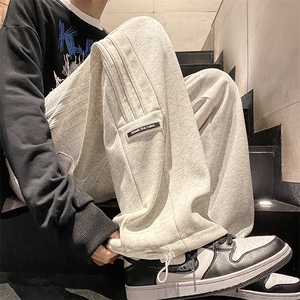 2024春款休闲运动卫裤男美式针织直筒裤子715-6-BX09P55（控78）图片