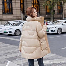 2021年冬季新款时尚修身显瘦中长款羽绒服现货供应，女装羽绒服，婉伦