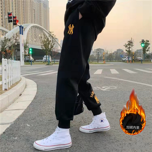 冬季裤子洋基队时尚休闲百搭加绒卫裤水貂绒A068-HMFSK79-TP68图片